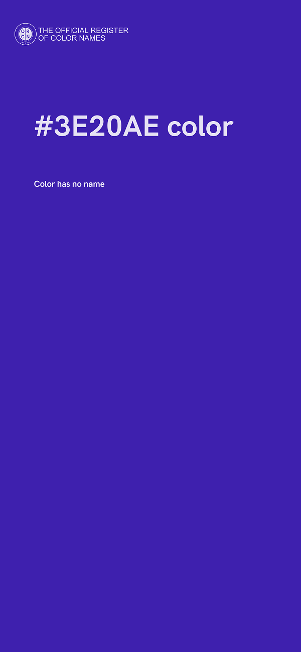 #3E20AE color image