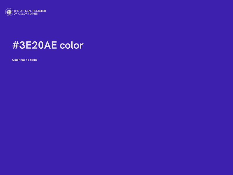#3E20AE color image