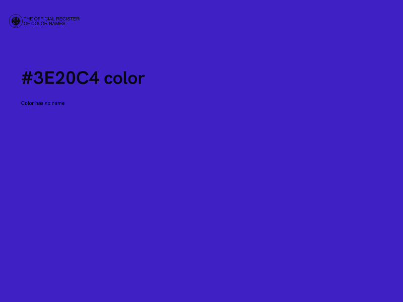#3E20C4 color image