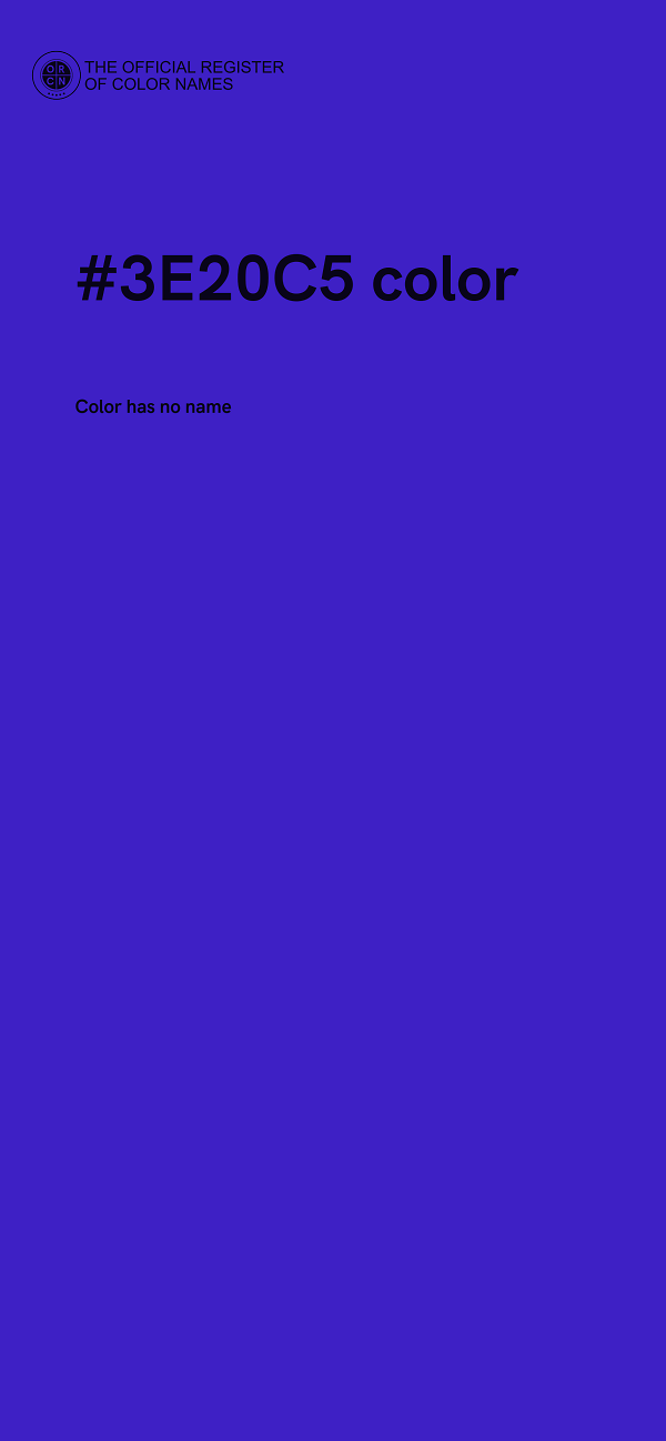 #3E20C5 color image