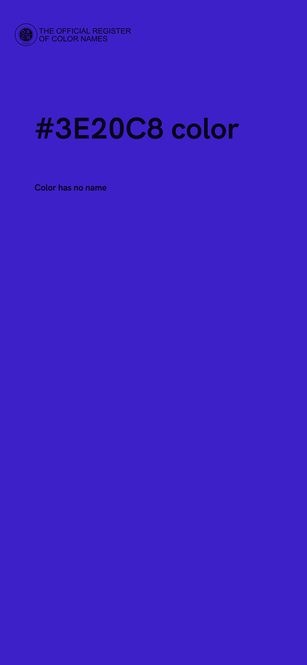 #3E20C8 color image