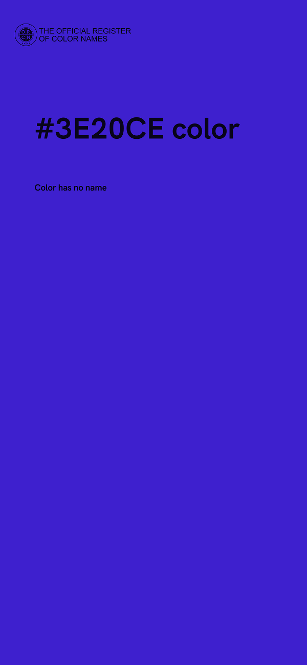 #3E20CE color image