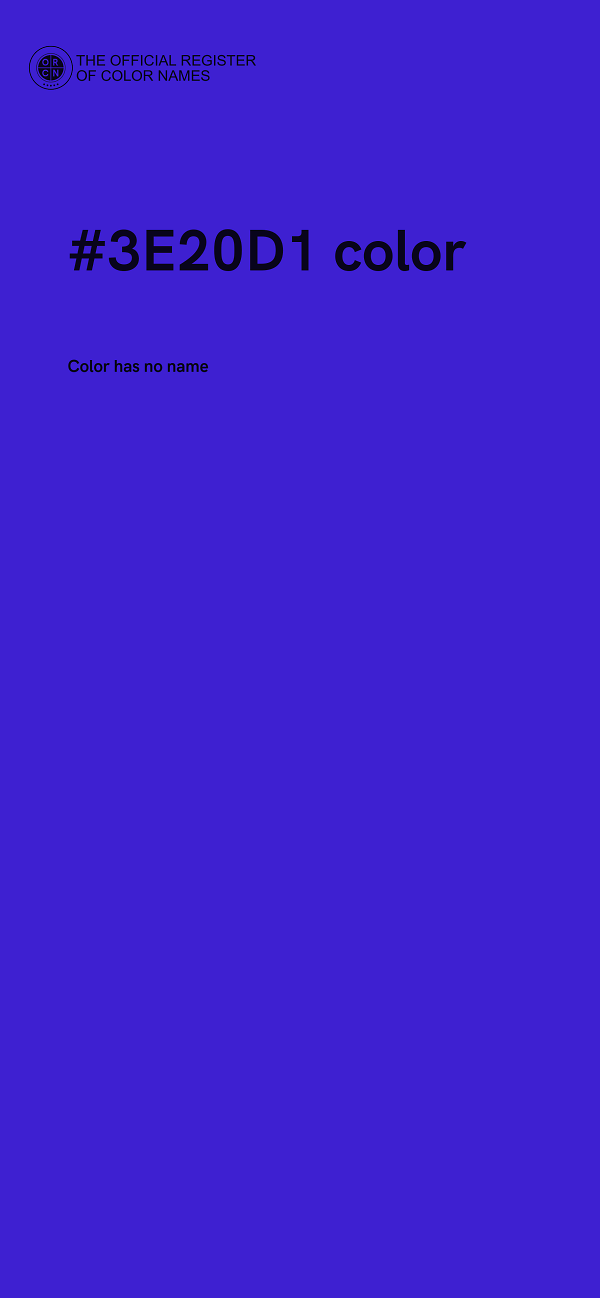 #3E20D1 color image