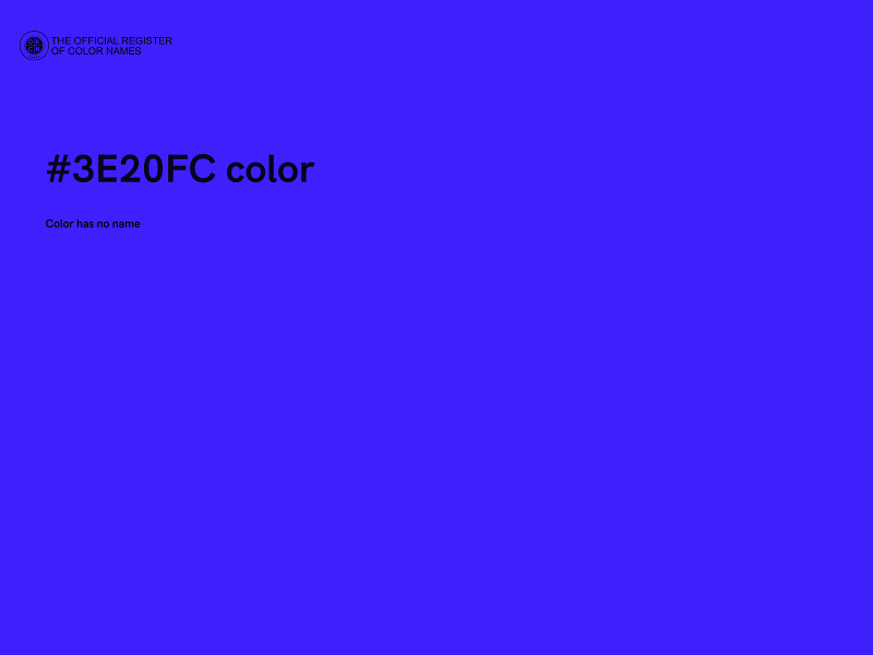 #3E20FC color image