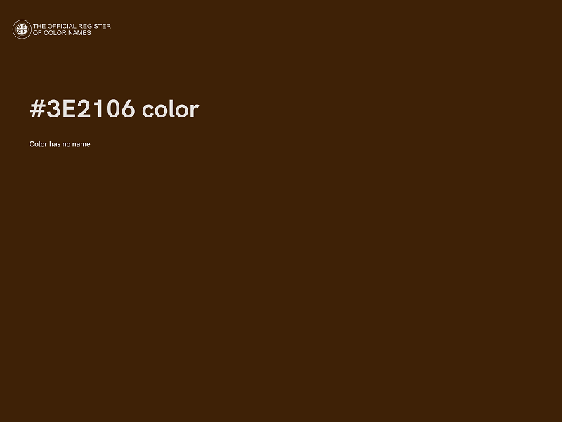#3E2106 color image