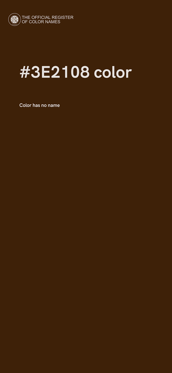 #3E2108 color image
