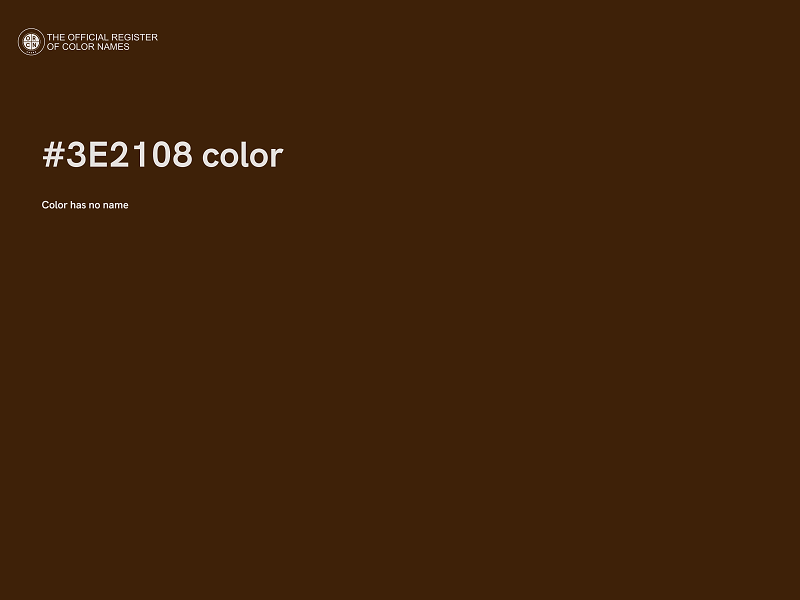 #3E2108 color image