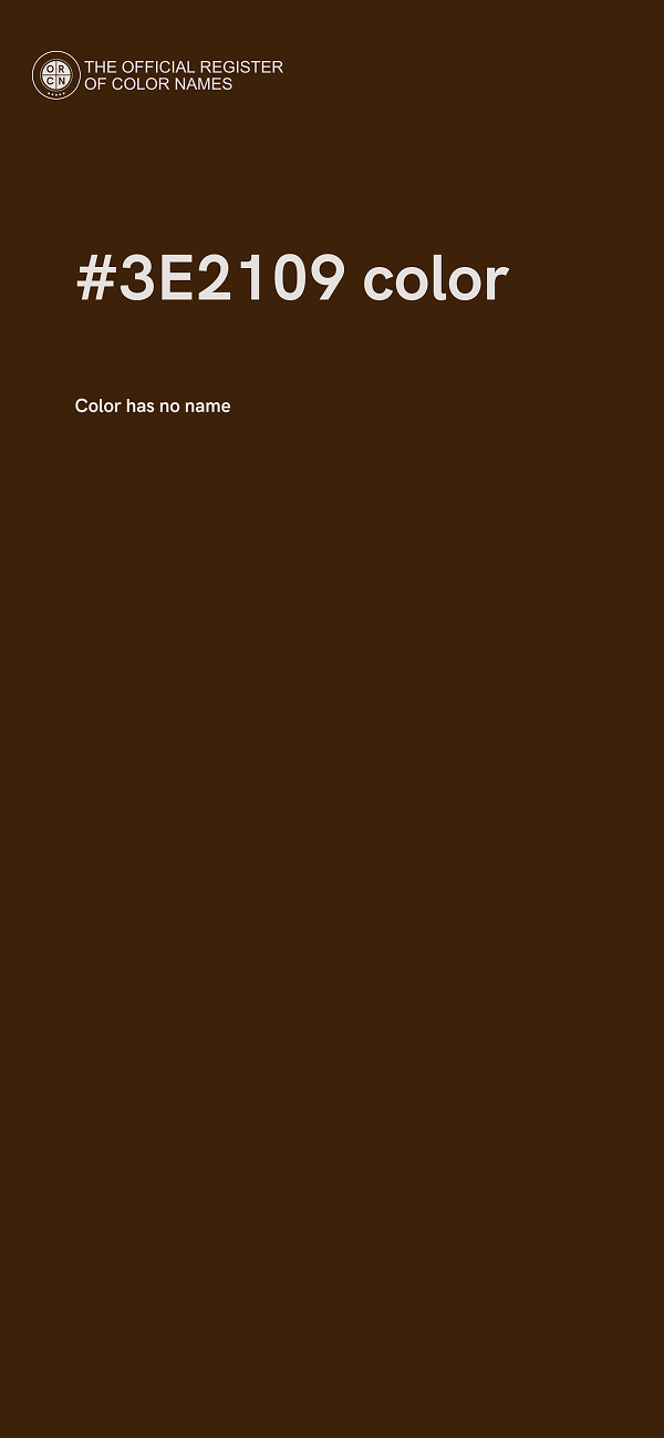 #3E2109 color image