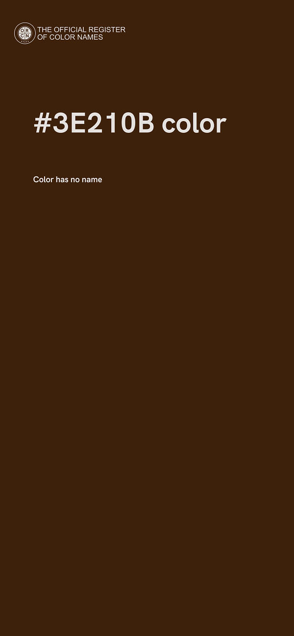 #3E210B color image