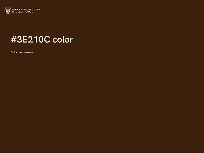 #3E210C color image
