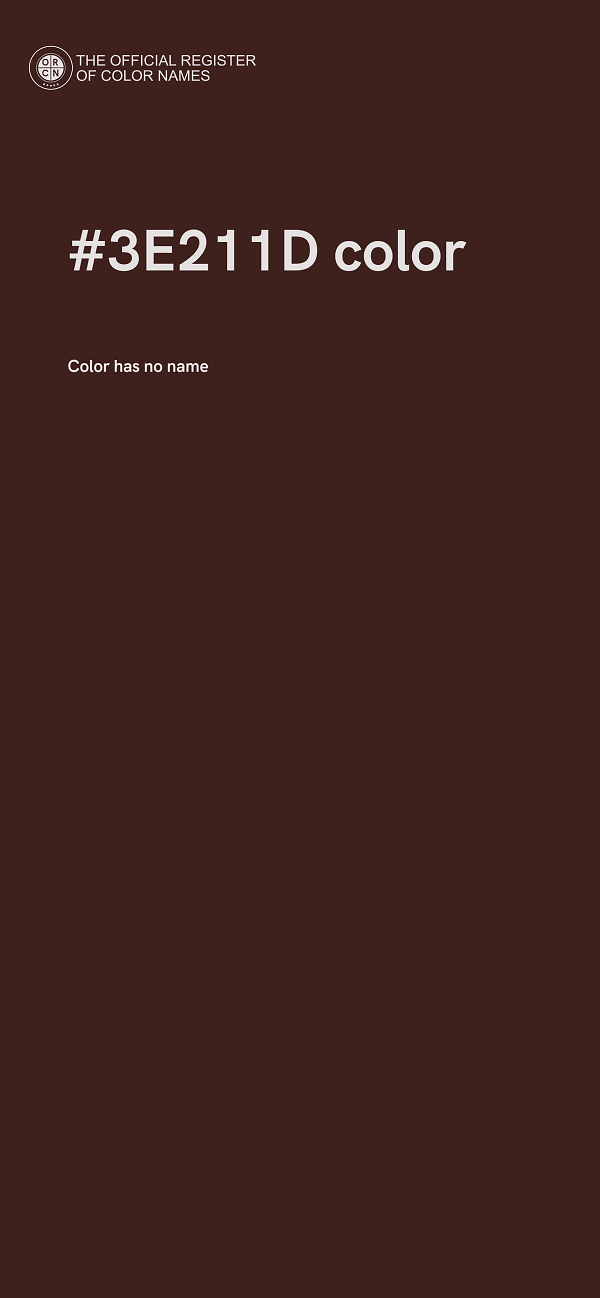 #3E211D color image