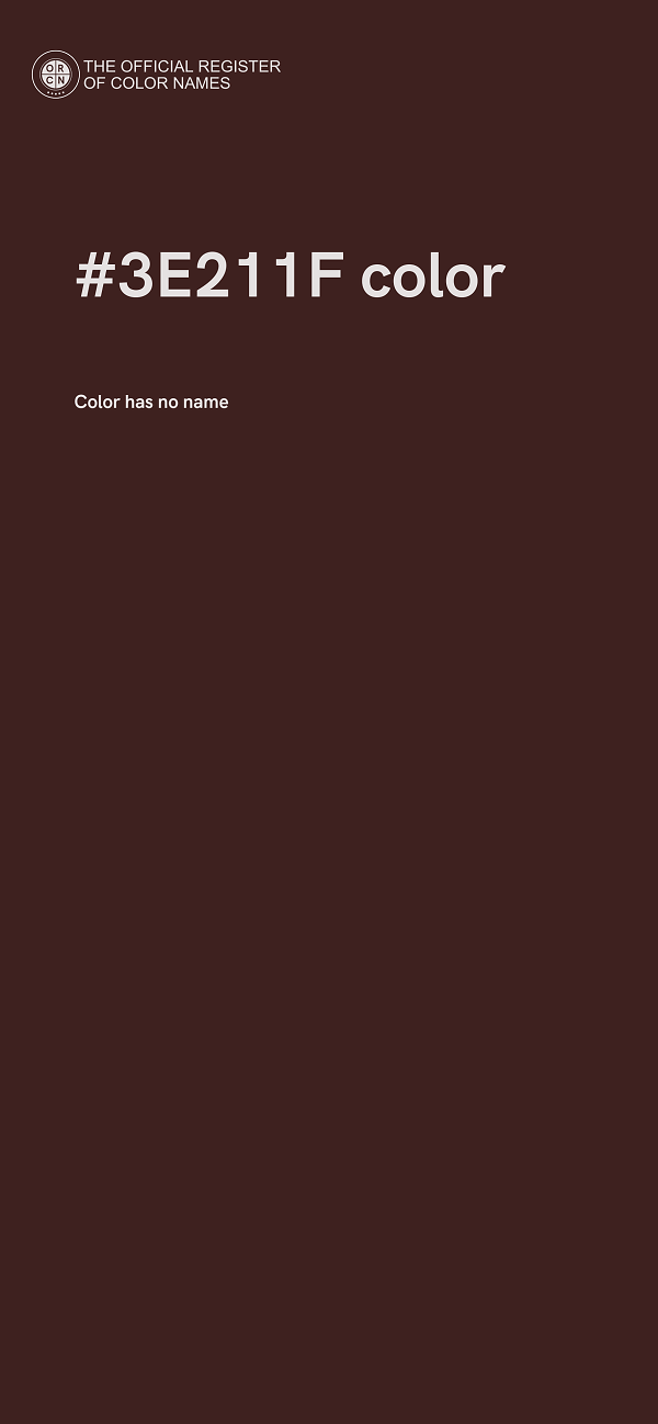 #3E211F color image