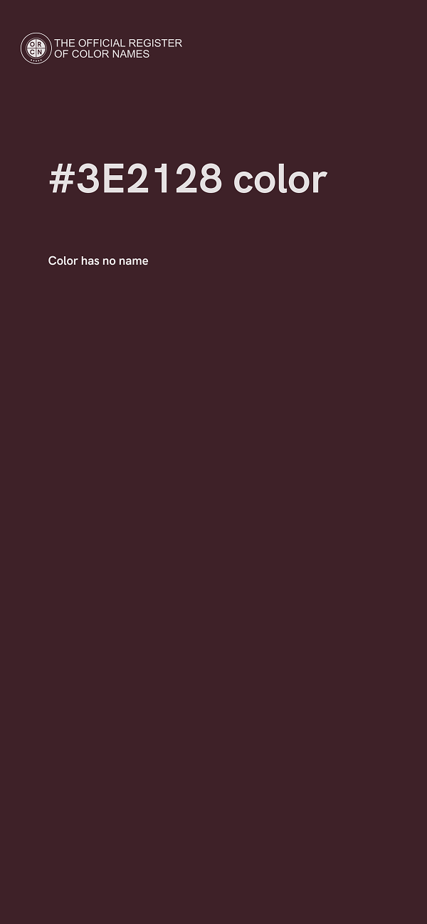 #3E2128 color image