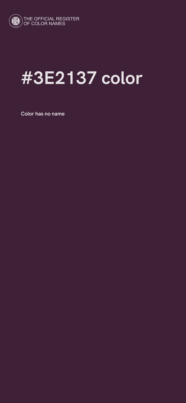 #3E2137 color image
