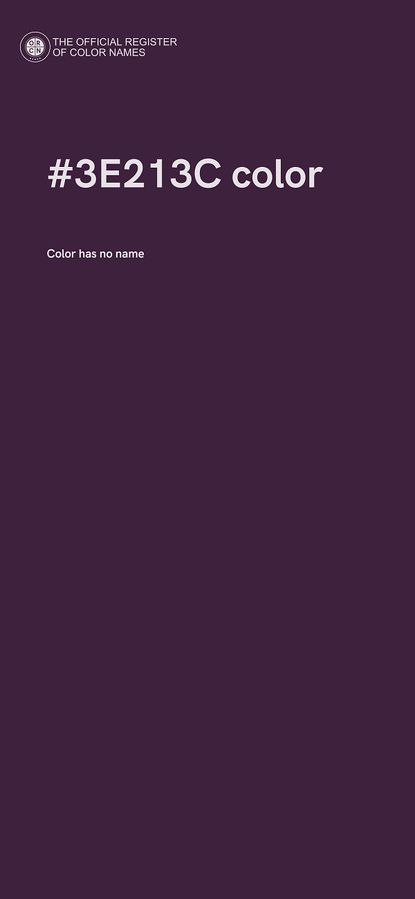 #3E213C color image