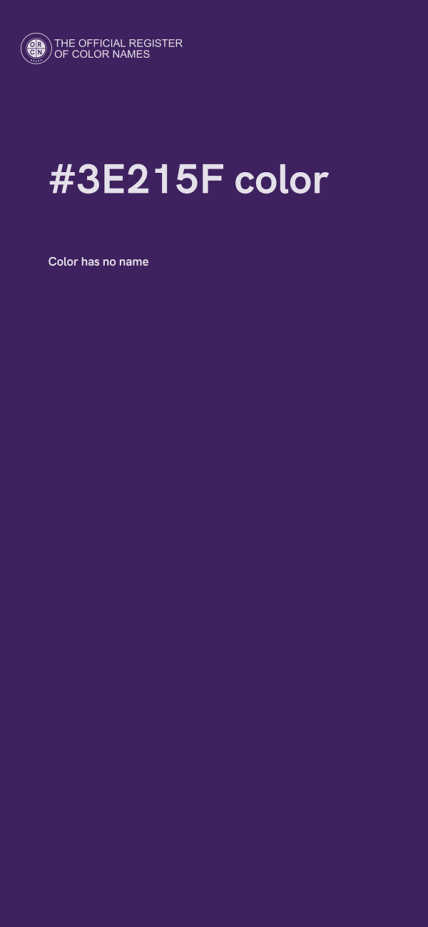 #3E215F color image