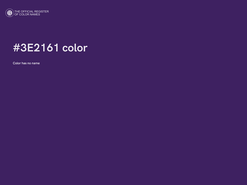 #3E2161 color image