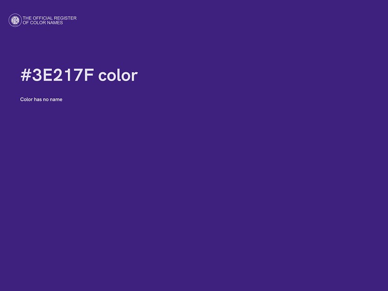 #3E217F color image