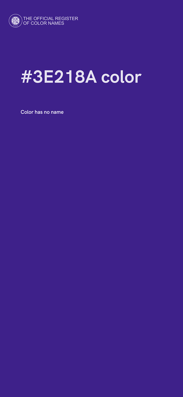 #3E218A color image