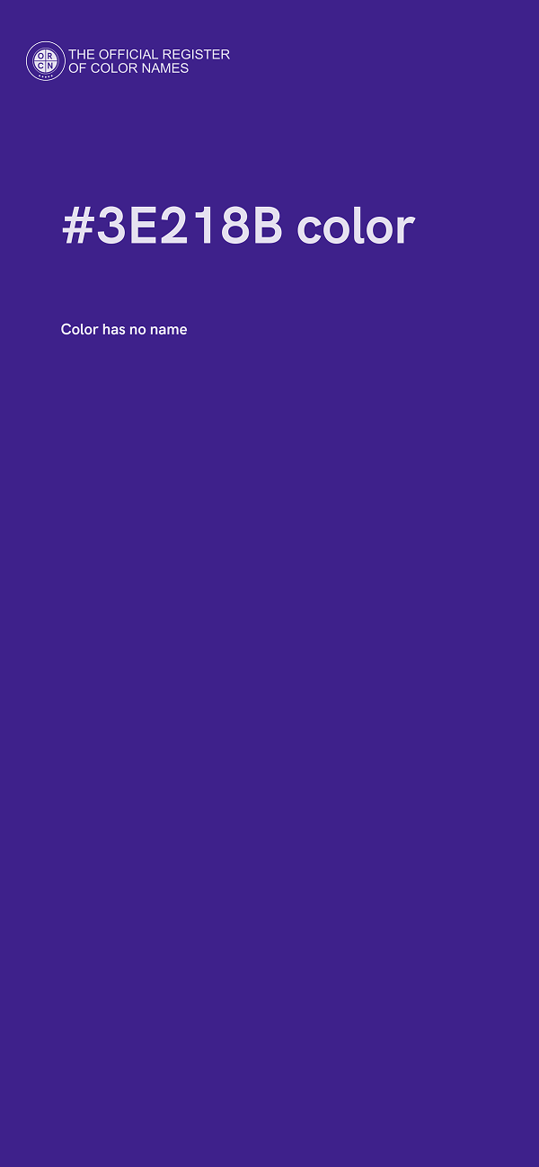 #3E218B color image