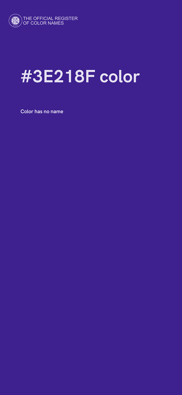 #3E218F color image