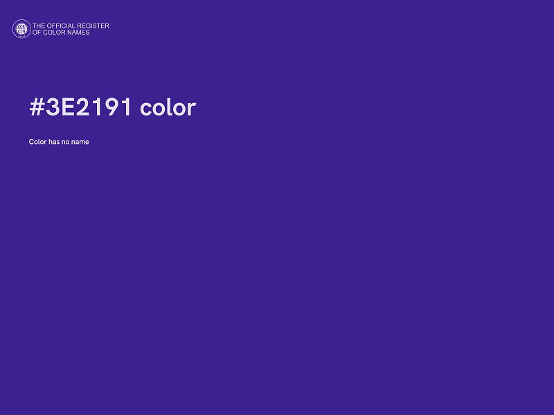#3E2191 color image