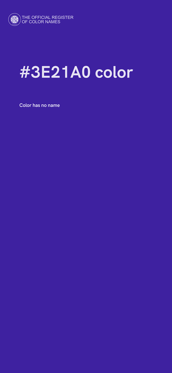 #3E21A0 color image