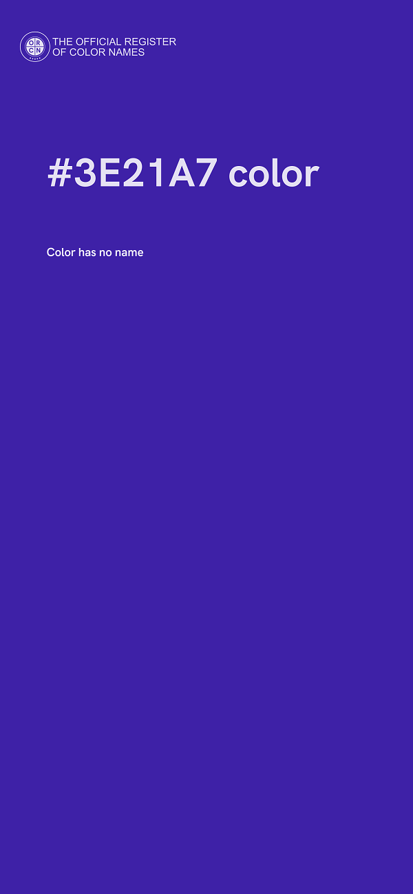 #3E21A7 color image