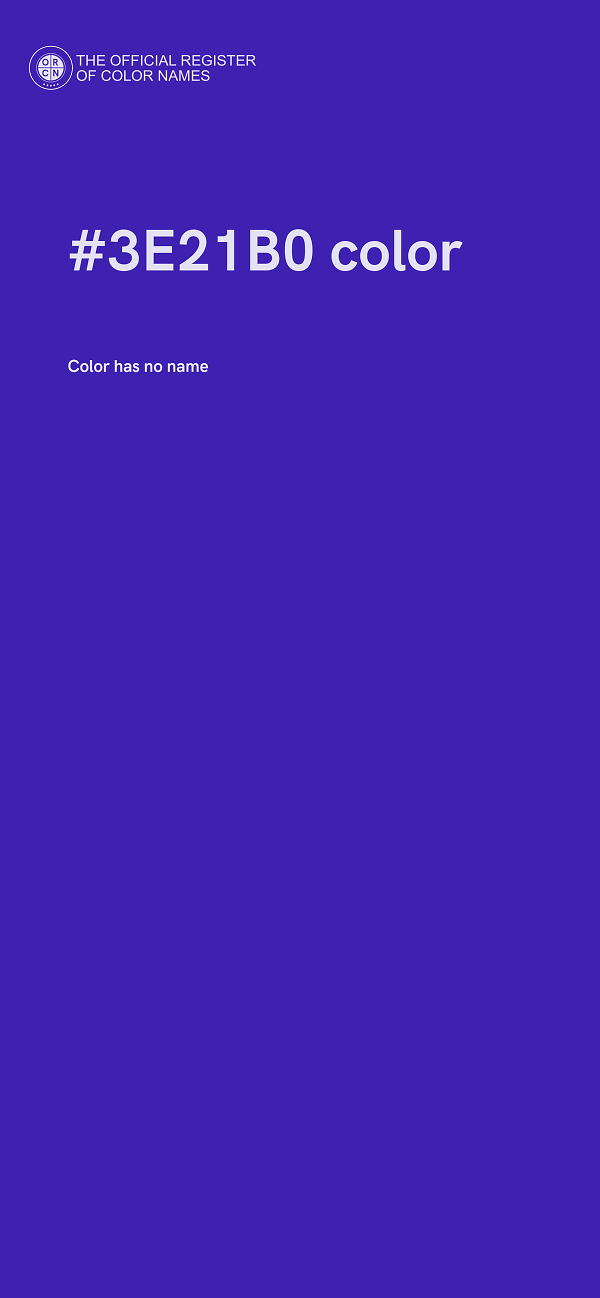 #3E21B0 color image