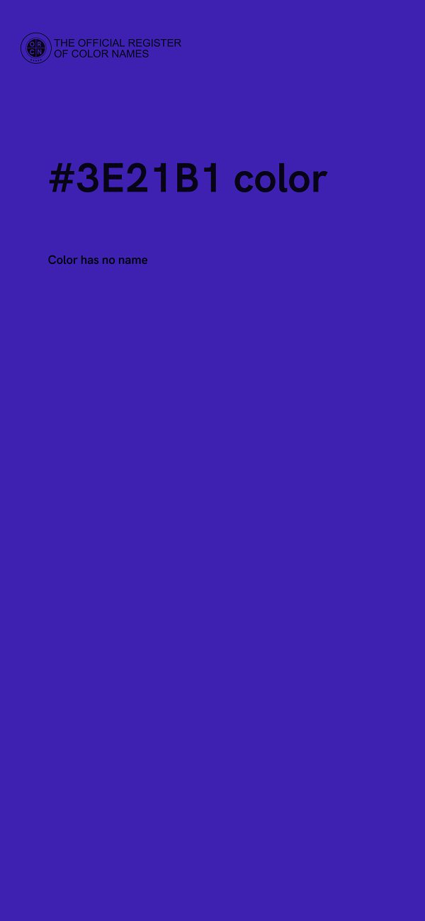 #3E21B1 color image