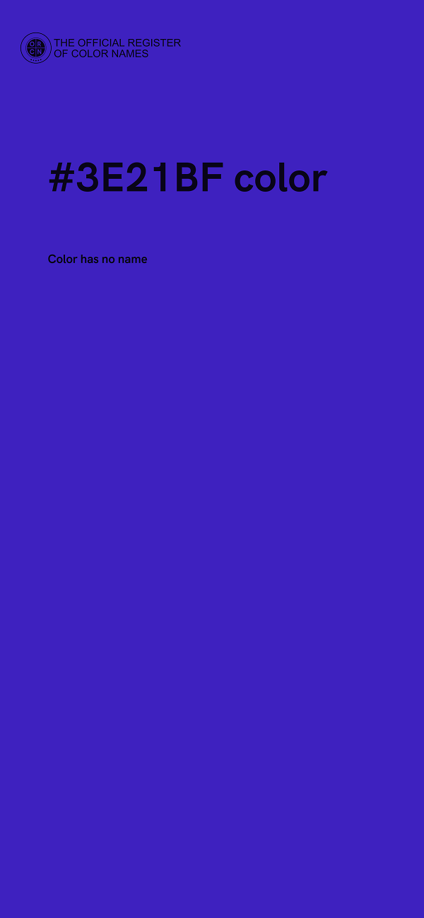 #3E21BF color image