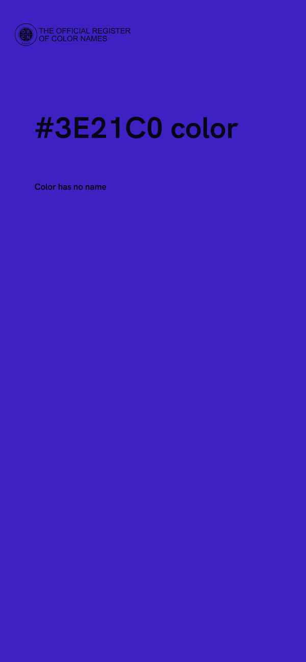 #3E21C0 color image