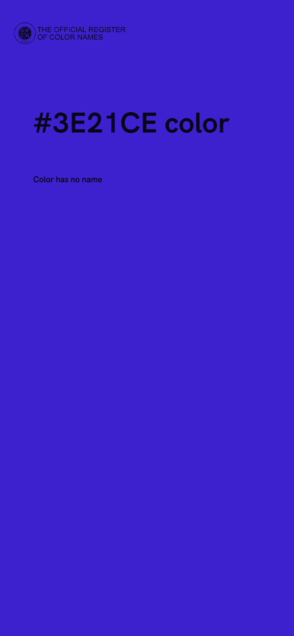 #3E21CE color image