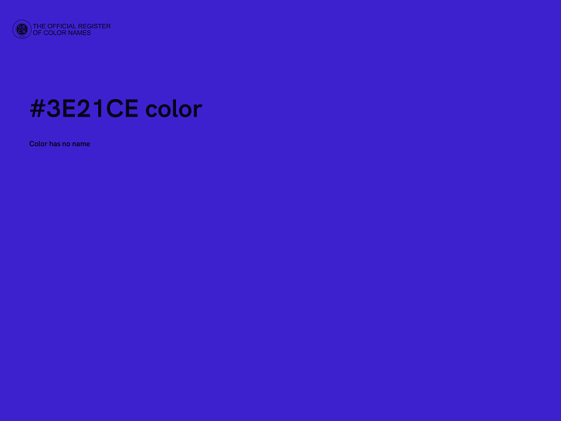 #3E21CE color image