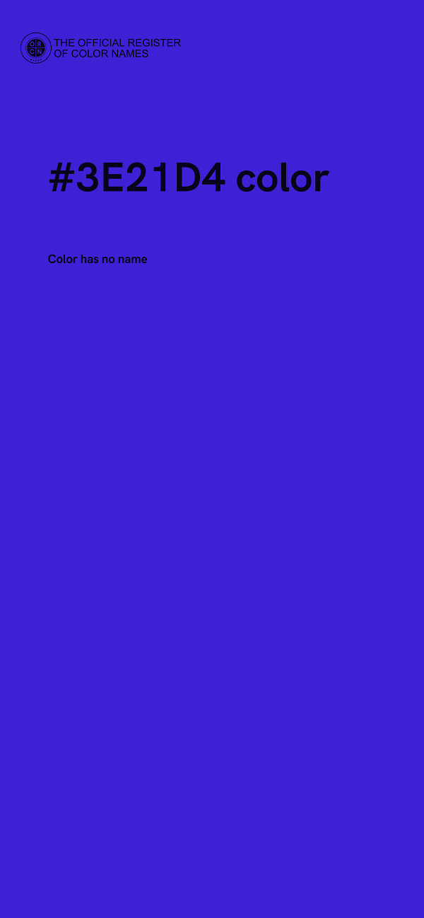 #3E21D4 color image