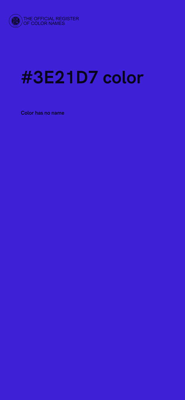 #3E21D7 color image