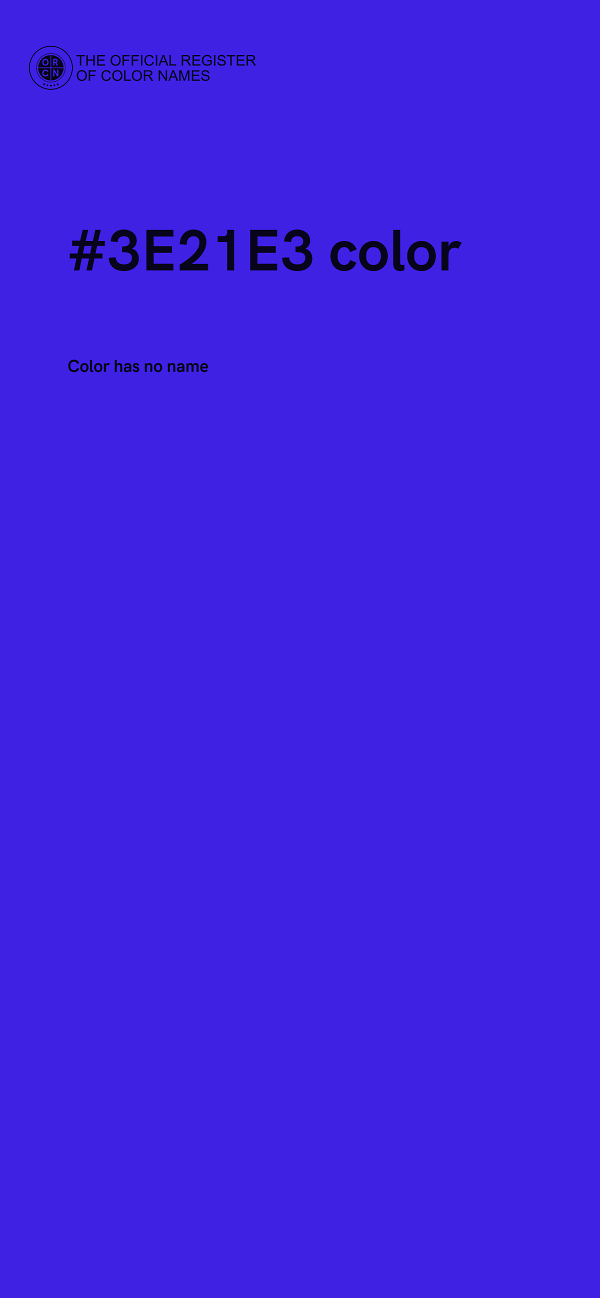 #3E21E3 color image