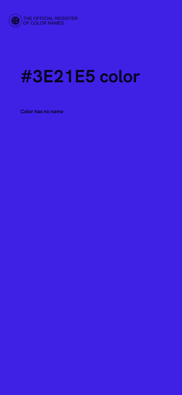 #3E21E5 color image