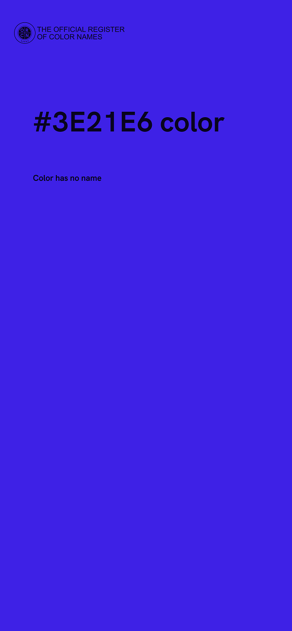 #3E21E6 color image