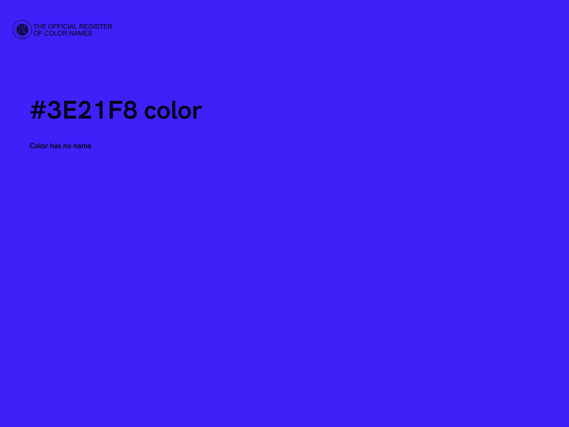 #3E21F8 color image