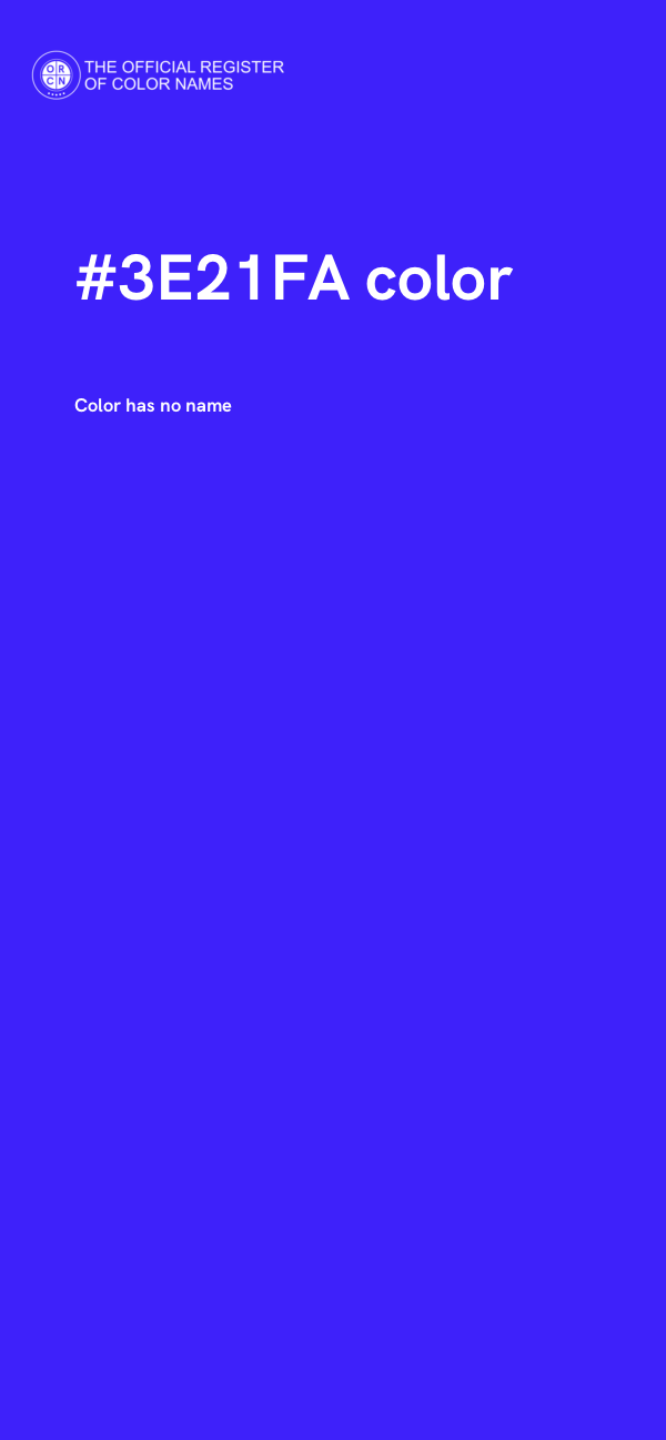 #3E21FA color image