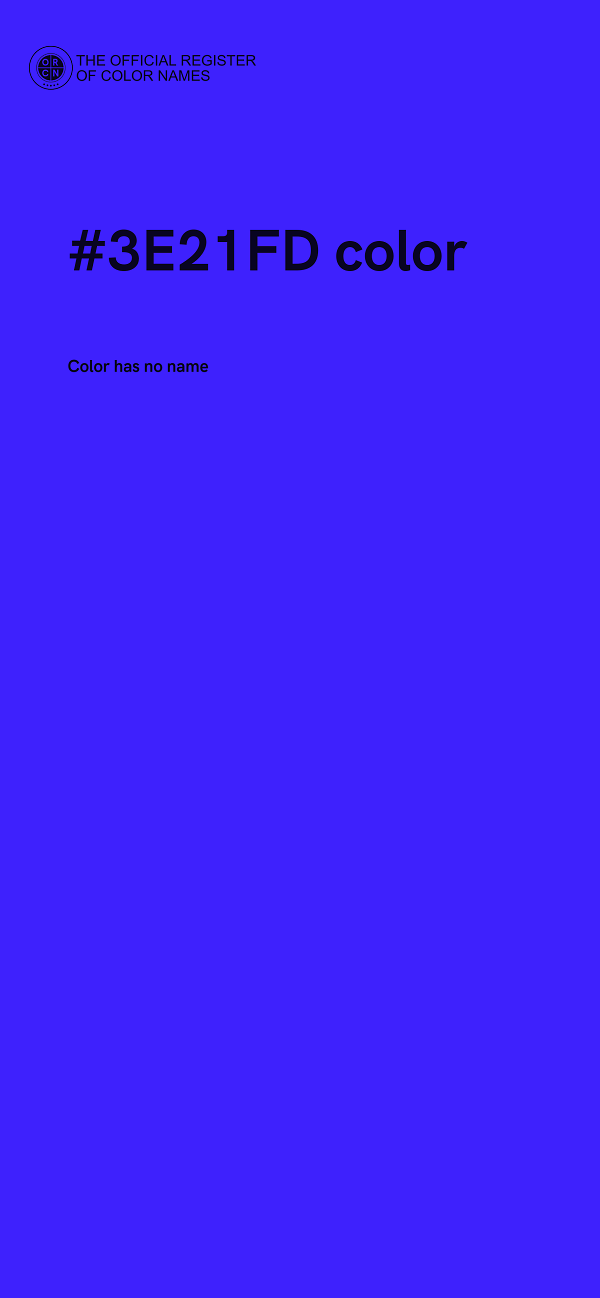 #3E21FD color image