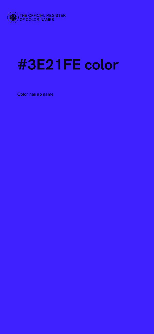 #3E21FE color image