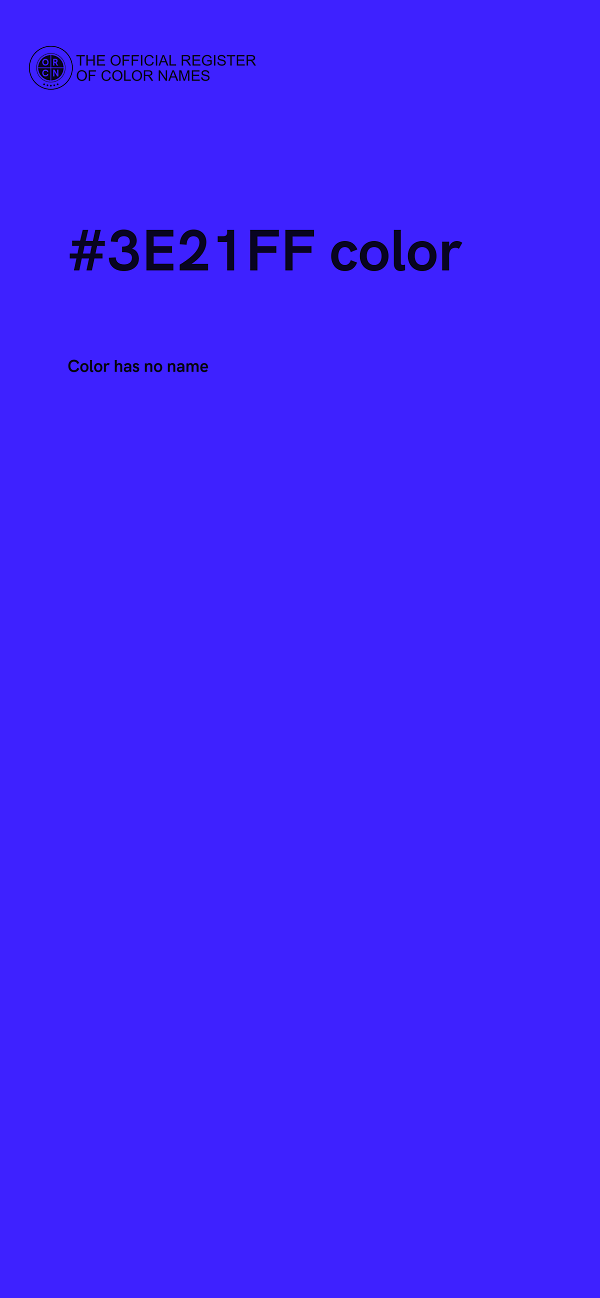 #3E21FF color image