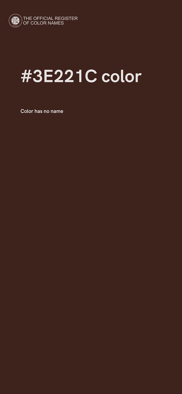 #3E221C color image