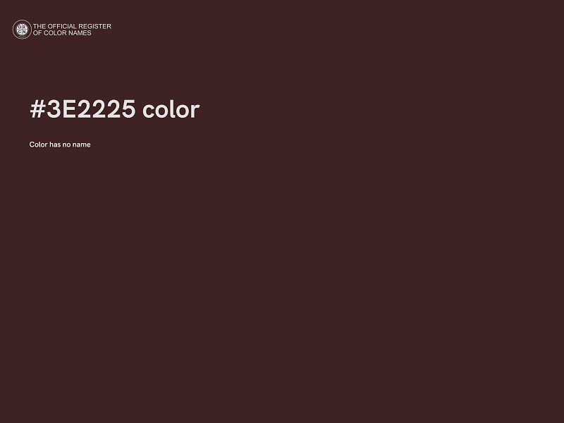 #3E2225 color image