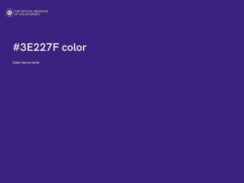 #3E227F color image