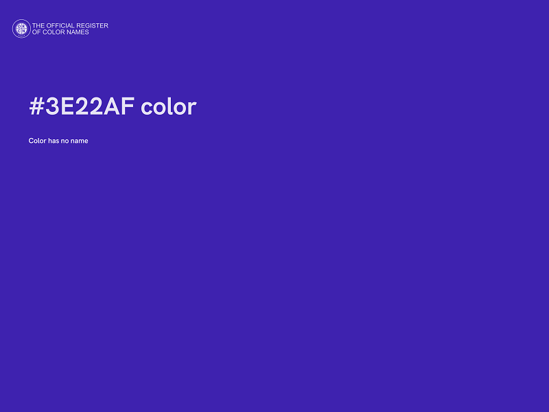 #3E22AF color image