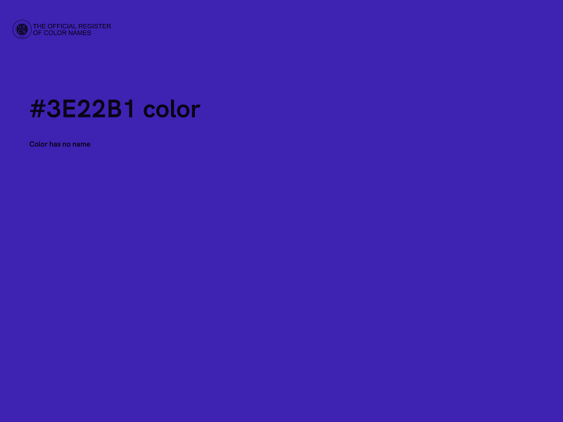 #3E22B1 color image