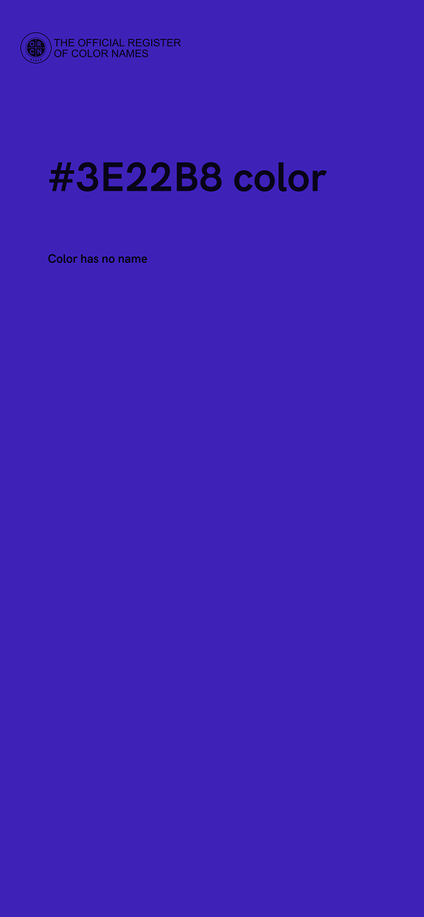 #3E22B8 color image